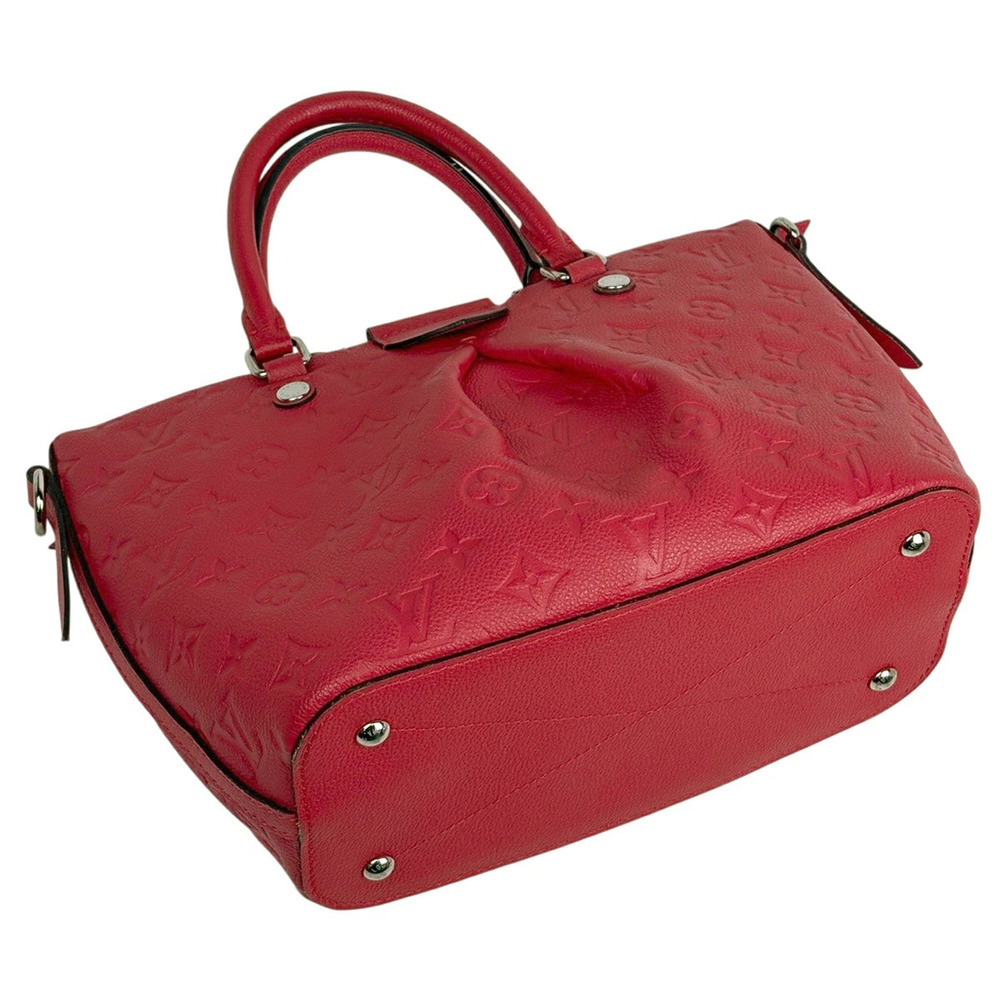 Louis Vuitton Monogram Bag Mazarine Red Cerise Empreinte Handbag Shoulder